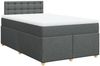 vidaXL Boxspringbett mit Matratze Dunkelgrau 120x190 cm Stoff 3288934 Bild 3