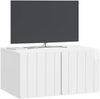 vidaXL Wandmontierter TV-Schrank Hochglanz Weiß 59,5 x 41 x 30 cm 898339 Bild 2