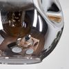 hofstein Hängeleuchte 3-flammige Hängelampe aus Metall/Glas in Schwarz/Rauch/Bernstein, ohne Leuchtmittel, moderne Pendelleuchte im Retro/Vintage-Design (Schirme Ø 20 cm), E27 Bild 2