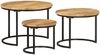 vidaXL Satztische 3 Stk. Raues Massivholz Mango 353901 Bild 2