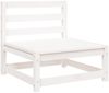 vidaXL Gartensofa 3-Sitzer Weiß Massivholz Kiefer 837950 Bild 5