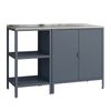 Outdoorset Bolognano Standregal und Schrank Dunkelgrau, matt [casa. pro] Bild 2