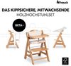 Hauck Hochstuhl Beta Plus Natural - Newborn Set Premium (Set), Babystuhl ab Geburt mit Neugeborenen Aufsatz, Sitzpolster & Essbrett Bild 2