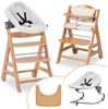 Hauck Hochstuhl Beta Plus Natural - Newborn Set Premium (Set), Babystuhl ab Geburt mit Neugeborenen Aufsatz, Sitzpolster & Essbrett Bild 4