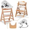 Hauck Hochstuhl Beta Plus Natural - Newborn Set Premium (Set), Babystuhl ab Geburt mit Neugeborenen Aufsatz, Sitzpolster & Essbrett Bild 5