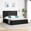 vidaXL Aufbewahrungsbett mit Matratze Schwarz 180 x 200 cm Polyester 3371735 Bild 1
