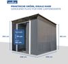 osoltus Metall Gerätehaus Pultdach Geräteschuppen 238cm x 238cm 5,6m² Bild 2
