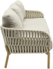 TERRANO Dining-Sofa, 3-Sitzer, Rope 30mm natur, Gestell: Aluminium taupe, inkl. Auflage beige Bild 3