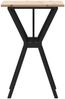 vidaXL Esstisch Y-Gestell 50x50x75 cm Massivholz Kiefer und Stahl 3282713 Bild 5