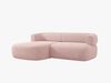 Micadoni 5-Sitzer Ecksofa Jenny Kleine Version Links Boucle Now or Never Puderrosa Bild 3