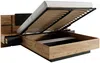 Vente-unique - ELYNIA Bett StoffHolz, Platte GrauBeige - B 200 cm x H 104,4 cm x L 236,4 cm Bild 5