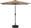 vidaXL Gartenparasol mit LED-Lichtern und Sockel 270 x 270 cm 42036259 Bild 2