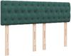 vidaXL Boxspringbett mit Matratze Dunkelgrün 140x200 cm Samt 3287767 Bild 5