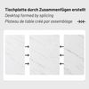 OKWISH Essgruppe Esstisch mit 6 Stühlen, (Esstisch- und Stuhlset, 7-tlg, Esstisch mit 6 Stühlen), Esstisch mit Design-Tischbeinen, Samt-Hohlsesseln Bild 2