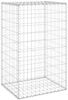 vidaXL Gabionenwand mit Abdeckung Verzinkter Stahl 60x50x100 cm 147812 Bild 2