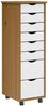 vidaXL Rollschrank mit Schubladen MOSS Honigbraun Massivholz Kiefer 4015787 Bild 2