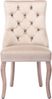 Merax Polsterstühle(Set, 6 St), Stuhl Beige Samt Esszimmerstuhl, hohe Rückenlehne, mit Knopfsteppung, Gestell aus Massivholz, Beige Bild 5