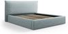 Micadoni Bett Kaelle Chenille Hellblau 160x200 Bild 2