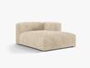 Micadoni Recamiere Martina 1-Sitzer Rechts Kord Helles Beige Bild 2