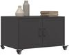 vidaXL Couchtisch Schwarz 68x50x43,5 cm Stahl 846686 Bild 5
