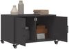 vidaXL Couchtisch Schwarz 68x50x43,5 cm Stahl 846686 Bild 4