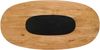 Esstisch oval Akazie 200x100x76 natur lackiert / Sterngestell schwarz Bild 2