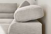 KAWOLA Sofa DELIA Ecksofa Feincord silber Recamiere rechts 74 x 219 x 276 cm Bild 2