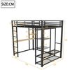 Flieks Hochbett Kinderbett Metallbett 140x200cm mit Tisch und Stauraum Bild 4
