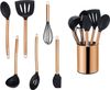 ECHTWERK Küchenorganizer-Set, (Set, 7-tlg), Kochbesteck mit Edelstahlgriff, Antihaft-Silikon, mit Utensilienhalter Bild 4