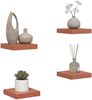 vidaXL Wandregal Wandmontiert 4 pcs Rot 23 x 23,5 x 4 cm Holzwerkstoff 42019919 Bild 3