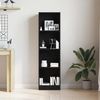 vidaXL Bücherregal Schwarz Eichen-Optik 40x24x143 cm Holzwerkstoff 862453 Bild 4
