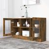 vidaXL Vitrinenschrank Räuchereiche 120x30,5x70 cm Holzwerkstoff 815627 Bild 3