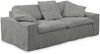 KAWOLA Sofa NETTA 4-Sitzer Bezug abziehbar Cord grau 90 x 116 x 258 cm Bild 3
