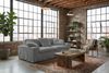 KAWOLA Sofa NETTA 4-Sitzer Bezug abziehbar Cord grau 90 x 116 x 258 cm Bild 2