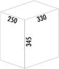 WESCO Abfallsorter CLAP 345 K/300-2 in Anthrazit mit 15 Liter (2x 7,5) Abfallvolumen - ab 30 cm Schrankbreite Bild 2