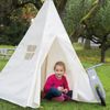 roba Spielzelt 'Tipi' mit Tasche - Indianerzelt - Kinderzelt aus Stoff - Weiß Bild 2