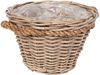 Pflanzkorb VERONA-6 Rund ca. D30cm Rattan Übertopf Blumenkorb Korb mit Henkeln Bild 2