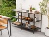 Outdoor-Küche 2er Set mit Spüle VILAMA Metall Schwarz Bild 3
