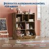 GarveeMore Kinderregal Bücherregal Kinder Spielzeugregal mit 7 Fächern 92x30x180cm Bild 3