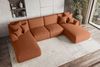 99rooms Wohnlandschaft Gusto, Sofa, U-Form, mit Schlaffunktion, mit abnehmbaren Kissen, Bezug - Strukturstoff NEVE Bild 3