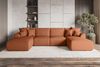 99rooms Wohnlandschaft Gusto, Sofa, U-Form, mit Schlaffunktion, mit abnehmbaren Kissen, Bezug - Strukturstoff NEVE Bild 2