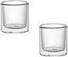 2-tlg. Glasschalen-Set 290ml Doppelwandige Dessertgläser Transparent Bild 2