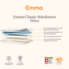 Emma 'Classic' Nackenstützkissen, Stiftung Warentest, 80x40 cm, Höhe 12 cm, 98 % Polyester / 2 % Elasthan weiß Bild 5