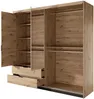 Vente-unique - ARIADA Wardrobe and walk-in wardrobe Holz, Platte SchwarzBeige - B 60 cm x H 210,4 cm x L 220 cm Bild 4