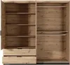 Vente-unique - ARIADA Wardrobe and walk-in wardrobe Holz, Platte SchwarzBeige - B 60 cm x H 210,4 cm x L 220 cm Bild 5