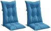 vidaXL Hochlehner-Auflagen 2 Stk. Melange Blau 120x50x7 cm Stoff 4002358 Bild 4