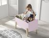 Kiddy Set best. aus Einzelbett 90x200 cm, mit Lattenrost, Nachtkonsole und Spielkiste, Ausf. MDF rosa lackiert Bild 2