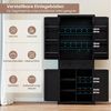 COSTWAY Vorratsschrank Küchenbuffet Hochschrank, mit Schiebetabletts, 184cm Bild 4
