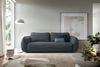 Selsey 'Cutie' Sofa 3-Sitzer mit Schlaffunktion & Stauraum, Easy-Clean Velours, graphit Bild 2