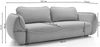 Selsey 'Cutie' Sofa 3-Sitzer mit Schlaffunktion & Stauraum, Easy-Clean Velours, graphit Bild 4